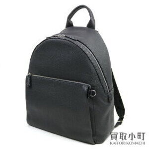 Fendi Selleria Roman Backpack Black Stitching BACK PACK Nero Black